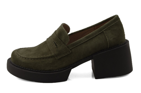 Filippo DP4685 zielone skórzane półbuty Filippo DP4685 zielone skórzane półbuty