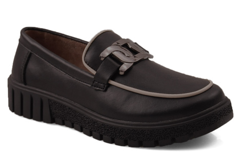 Filippo DP4728 czarne skórzane półbuty Filippo DP4728 czarne skórzane półbuty