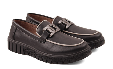 Filippo DP4728 czarne skórzane półbuty Filippo DP4728 czarne skórzane półbuty