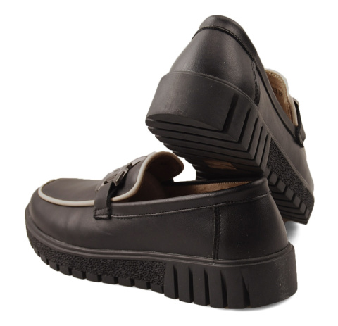 Filippo DP4728 czarne skórzane półbuty Filippo DP4728 czarne skórzane półbuty