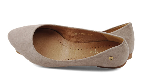 Maciejka 04100 beżowe skórzane baleriny Maciejka 04100 beżowe skórzane baleriny