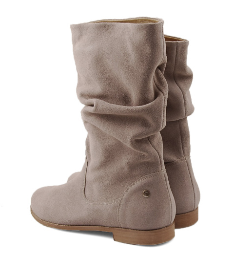 Maciejka 05057 beżowe skórzane kozaki Maciejka 05057 beżowe skórzane kozaki