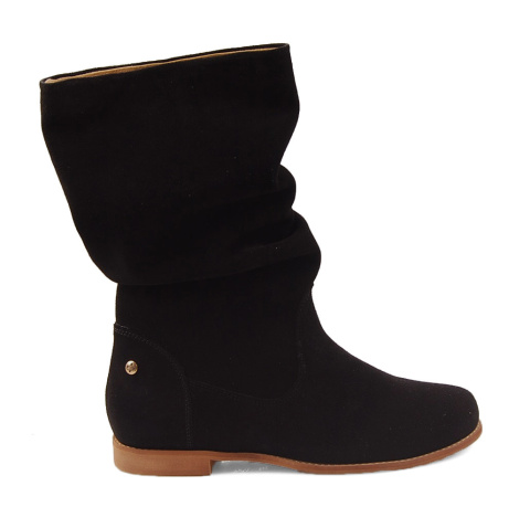 Maciejka 05057 czarne skórzane kozaki