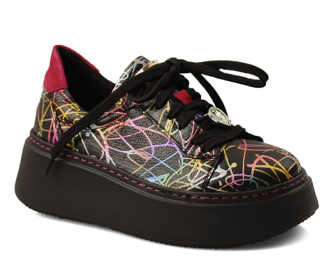 Maciejka 06191 kolorowe skórzane półbuty Maciejka 06191 kolorowe skórzane półbuty