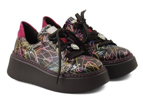 Maciejka 06191 kolorowe skórzane półbuty Maciejka 06191 kolorowe skórzane półbuty