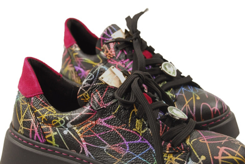 Maciejka 06191 kolorowe skórzane półbuty Maciejka 06191 kolorowe skórzane półbuty