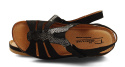 Pollonus 5-1304 czarne skórzane sandały