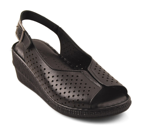 T.Sokolski IK250 czarne skórzane sandały
