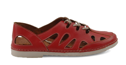 T.Sokolski L21-556 czerwone skórzane sandały T.Sokolski L21-556 czerwone skórzane sandały