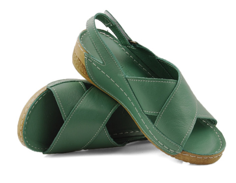 T.Sokolski L22-307 zielone skórzane sandały T.Sokolski L22-307 zielone skórzane sandały