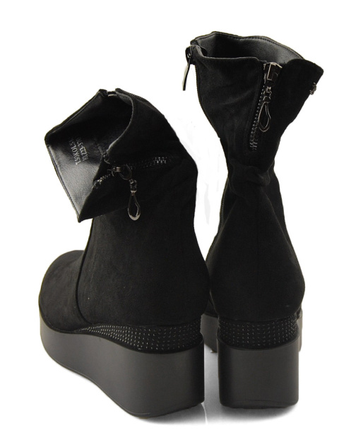 T.Sokolski Z23-370 czarne botki na platformie T.Sokolski Z23-370 czarne botki na platformie