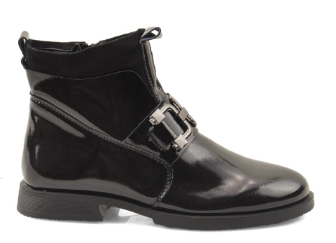 T.Sokolski Z23-93 czarne skórzane botki