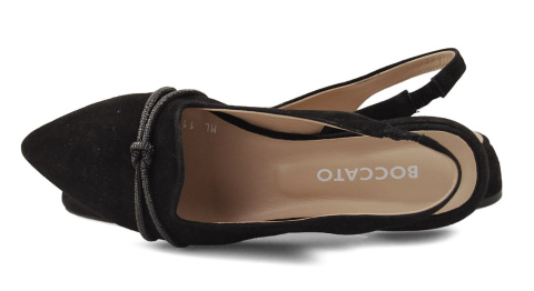 Boccato 013.1183 czarne skórzane sandały