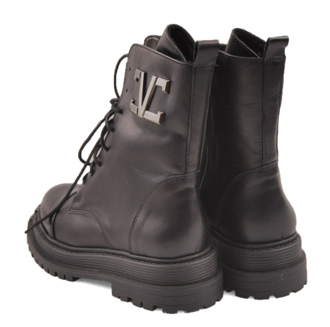 Contes 603 czarne skórzane trapery Contes 603 czarne skórzane trapery