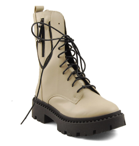 Contes 627 beżowe skórzane trapery Contes 627 beżowe skórzane trapery