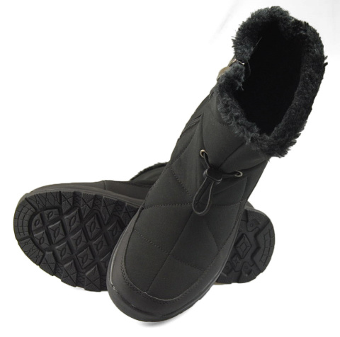 DK 12118 czarne śniegowce DK 12118 czarne śniegowce