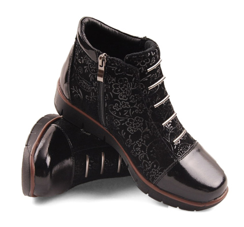 Filippo DBT3179/23 czarne skórzane botki Filippo DBT3179/23 czarne skórzane botki