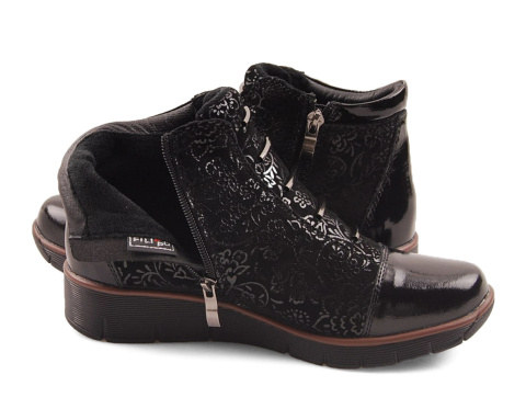 Filippo DBT3179/23 czarne skórzane botki Filippo DBT3179/23 czarne skórzane botki