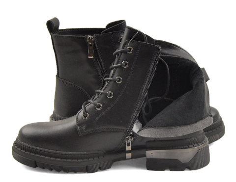 Filippo DBT4147 czarne skórzane botki Filippo DBT4147 czarne skórzane botki