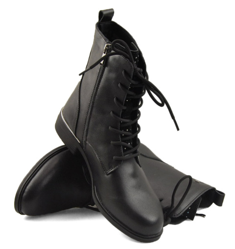 Filippo DBT4747 czarne skórzane botki Filippo DBT4747 czarne skórzane botki