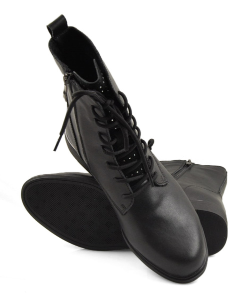 Filippo DBT4747 czarne skórzane botki Filippo DBT4747 czarne skórzane botki