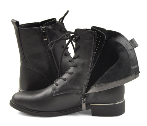 Filippo DBT4747 czarne skórzane botki Filippo DBT4747 czarne skórzane botki