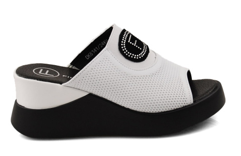 Filippo DK6141 białe skórzane klapki Filippo DK6141 białe skórzane klapki