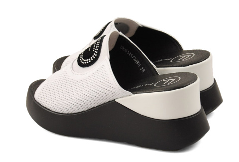 Filippo DK6141 białe skórzane klapki Filippo DK6141 białe skórzane klapki