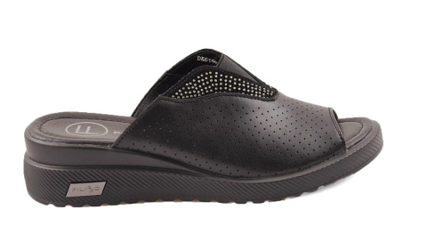 Filippo DK6146 czarne skórzane klapki Filippo DK6146 czarne skórzane klapki