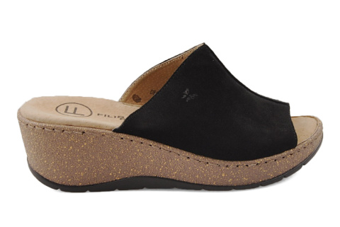 Filippo DK6251 czarne skórzane klapki Filippo DK6251 czarne skórzane klapki