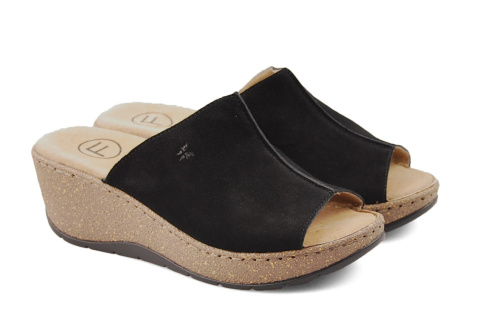 Filippo DK6251 czarne skórzane klapki Filippo DK6251 czarne skórzane klapki