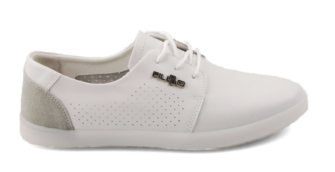 Filippo DP6014 białe skórzane półbuty Filippo DP6014 białe skórzane półbuty