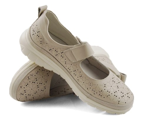 Filippo DP6073 beżowe skórzane półbuty Filippo DP6073 beżowe skórzane półbuty