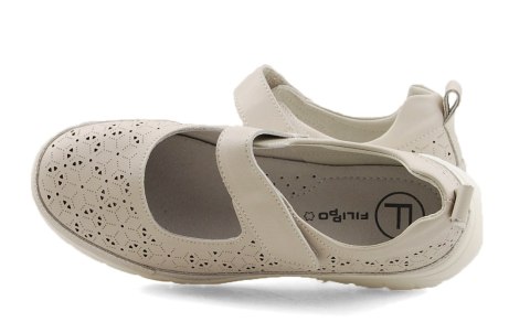 Filippo DP6073 beżowe skórzane półbuty Filippo DP6073 beżowe skórzane półbuty