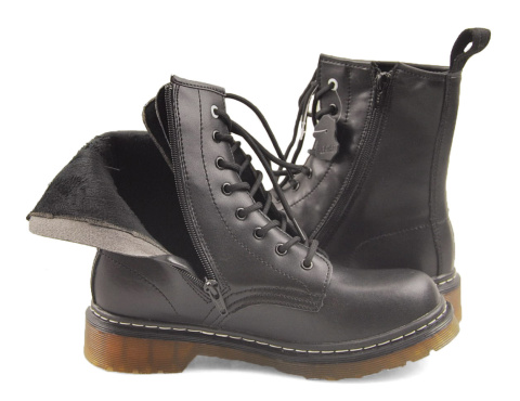 Filippo GL429/23 czarne skórzane glany Filippo GL429/23 czarne skórzane glany