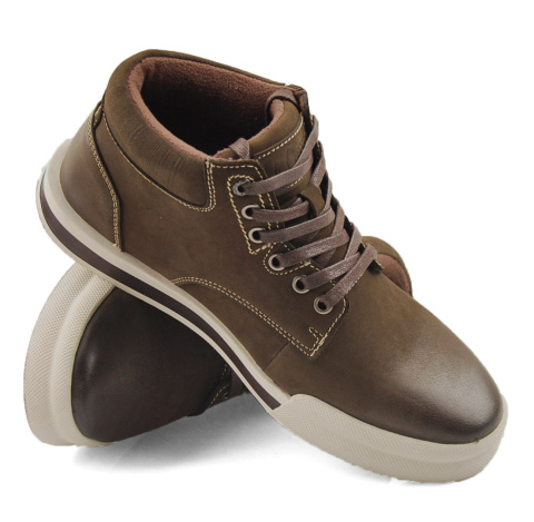 Lee Cooper LCJ-23-33-3013M skórzane brązowe półbuty Lee Cooper LCJ-23-33-3013M skórzane brązowe półbuty