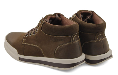 Lee Cooper LCJ-23-33-3013M skórzane brązowe półbuty Lee Cooper LCJ-23-33-3013M skórzane brązowe półbuty