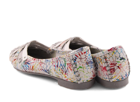 Maciejka 01358 białe skórzane baleriny Maciejka 01358 białe skórzane baleriny