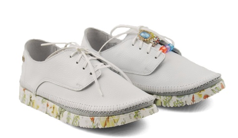 Maciejka 06522 białe skórzane półbuty