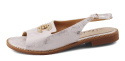 S.Barski KV27-049 srebrne sandały