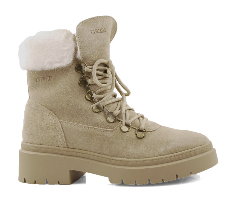 Big Star OO274229 beżowe skórzane trapery Big Star OO274229 beżowe skórzane trapery