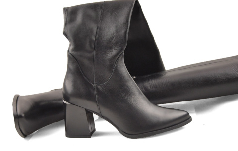 Bravo Moda 2360 czarne skórzane kozaki Bravo Moda 2360 czarne skórzane kozaki