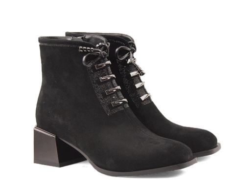 Epica JIJI30040 czarne skórzane botki Epica JIJI30040 czarne skórzane botki