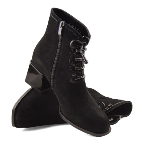 Epica JIJI30040 czarne skórzane botki Epica JIJI30040 czarne skórzane botki