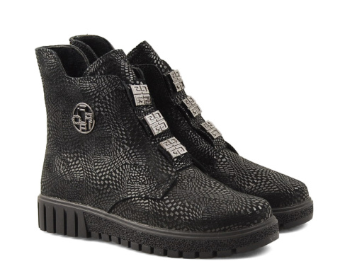 Filippo DBT6360 czarne skórzane botki