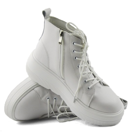 Filippo DBT6374 białe skórzane botki Filippo DBT6374 białe skórzane botki