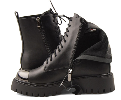 Filippo DBT6405 czarne skórzane trapery Filippo DBT6405 czarne skórzane trapery