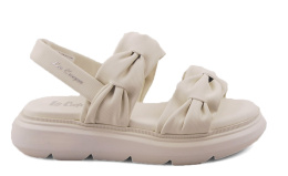 Lee Cooper LCW-24-47-2704L kremowe sandały