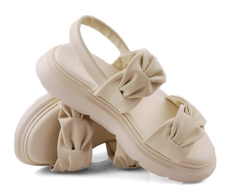 Lee Cooper LCW-24-47-2704L kremowe sandały Lee Cooper LCW-24-47-2704L kremowe sandały