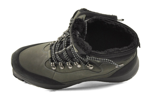 Manity 670061 szare skórzane półbuty